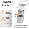 A diagram showing a faucet aerator being installed, with accompanying feature callouts. Produktbild-Vorschau