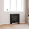 vidaXL Obudowa grzejnika z płyty MDF czarna 78 cm Podgląd zdjęcia produktu 2