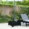 Verkleidung für Sonnenschirmständer Schwarz Massivholz Produktbild-Vorschau 3
