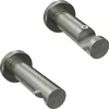 Two metal curtain rod brackets on a white background. Produktbild-Vorschau