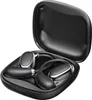 A pair of black and silver wireless earbuds with their charging case open. Podgląd zdjęcia produktu