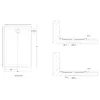 Mai & Mai Duschwanne 100x120x5cm Duschtasse Schwarz Produktbild-Vorschau 7
