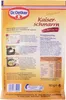 The back of a Dr. Oetker Kaiserschmarrn product package, showing ingredients, nutritional information, and preparation instructions. Produktbild-Vorschau
