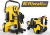 Two yellow and black pressure washers are shown against a white background, with a brand logo in the upper right corner. Produktbild-Vorschau