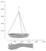 Esschert Design Grey Metal Mangeoire pour oiseaux suspendue Voir les images du produit 2