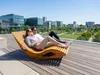 Ergonomiczna, dwuosobowa leżanka z drewna akacji Podgląd zdjęcia produktu 2
