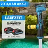 3000 L/h Akku Regenfasspumpe mit 2×2.0Ah Akku & Produktbild-Vorschau 5