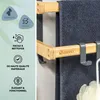 Porte-serviettes Eluno avec 2 barres et 6 crochets - barre Voir les images du produit 6