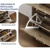 FCH Schuhschrank mit 2 Klappen, Schuhregal mit Schubladen, Produktbild-Vorschau 3