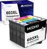 A box of printer ink cartridges and the cartridges themselves. Produktbild-Vorschau
