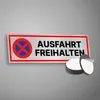 Schild Ausfahrt freihalten 15x5 cm Alu/Dipond selbstklebend Produktbild-Vorschau 2