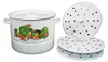 2in1 Mantowarka Emaille Kochtopf Dampfgarer 12L Emailliert Produktbild-Vorschau 1