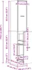 vidaXL Apothekerschrank Betongrau 30x41x174,5 cm Produktbild-Vorschau 7