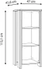 Regal CLIF 115 cm  Optik: Old Wood Vintage von Forte Produktbild-Vorschau 8