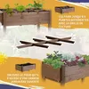Hochbeet auf Rollen Tanne 8 F?cher, Naturholz, Produktbild-Vorschau 6