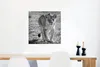 MuchoWow® Poster Löwe - Schwarz - Weiß 50x50 cm - Produktbild-Vorschau 5