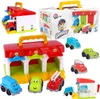 Garage mit 3 Spielzeugautos + Zubehör aus Kunststoff in Produktbild-Vorschau 11
