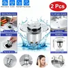 2er Universal POP UP Ventil Waschbecken Ablaufgarnitur Produktbild-Vorschau 3