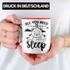 Trendation - All You Need Is Sleep Bär Tasse Geschenk für Produktbild-Vorschau 2