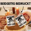 Smoking Kills So Does Love Tasse Geschenk (Rot) Produktbild-Vorschau 2