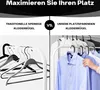 Kleiderbügel Kunststoff Großpackung 50 Stk. Schwarz Produktbild-Vorschau 3