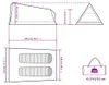 vidaXL Tenda da campeggio 2 persone Verde Impermeabile Anteprima dell’immagine prodotto 8