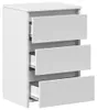 vidaXL Nachttische 2 Stk. Weiß 40x35x62,5 cm Holzwerkstoff Produktbild-Vorschau 5