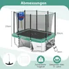 COSTWAY Trampolin rechteckig, 3 in 1 Kindertrampolin mit Produktbild-Vorschau 1