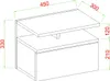 Venus Wand-Nachttisch Pine Platzsparend Design mit 2 Farbe Produktbild-Vorschau 5