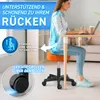 Sgabello rotante TRESKO® con schienale 150 kg | sgabello da Anteprima dell’immagine prodotto 5