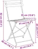 vidaXL : 2 chaises pliantes de jardin, couleur moutarde, en Voir les images du produit 8