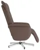 vidaXL Massagesessel mit Fußteil Braun Kunstleder Produktbild-Vorschau 3