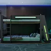 Merax Gaming Etagenbett 140x200 cm, Hochbett mit Produktbild-Vorschau 2