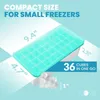 Silikon Eiswürfelform für 36 Eiswürfel mit Deckel Behälter Produktbild-Vorschau 4