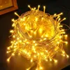 A close-up view of a tangled string of yellow LED lights. Náhľad obrázku produktu