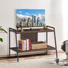 COSTWAY Fernsehschrank, 2-stufiges TV-Regal, Fernsehtisch Produktbild-Vorschau 1
