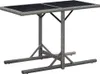vidaXL Gartentisch Anthrazit 110x53x72 cm Glas und Poly Produktbild-Vorschau 6