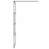 Duschwand für Begehbare Dusche Schwarz 100x195 cm Halbmatt Produktbild-Vorschau 4