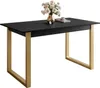 ARTON GOLD II 140 cm ausklappbarer Tisch Schwarz- Produktbild-Vorschau 4