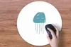 MuchoWow® Mauspad Mousepad Pastell - Qualle - Illustration Produktbild-Vorschau 3