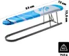 A small ironing board with dimensions indicated by text overlays. Produktbild-Vorschau