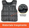 DH FitLife Giubbotto Zavorrato Regolabile 20 kg per Anteprima dell’immagine prodotto 4