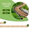 be4nature drevený záhradný chodník 30 x 600 cm svetlohnedý Náhľad obrázku produktu 3