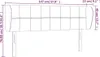 vidaXL Kopfteil mit Ohren Hellgrau 147x23x78/88 cm Samt Produktbild-Vorschau 7