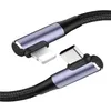 USB-C iPhone Schnell Ladekabel 1 meter Nylon Datenkabel 90° Produktbild-Vorschau 2