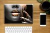 MuchoWow® Laptop Aufkleber Sticker Cover Lippen - Orange - Produktbild-Vorschau 2
