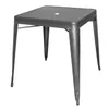 Bolero Bistro Quadratischer Bistrotisch Aus Stahl Grau 66Cm Produktbild-Vorschau 1