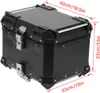 Universal Noir 45L Moto Aventure Aluminium Top Case Schwanz Voir les images du produit 6