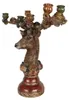 Clayre & Eef kaarsenhouder, hartvormig, 51x21x50 cm, bruin, Productafbeelding-voorbeeld 4