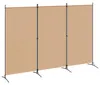 vidaXL Set di 3 divisori da interno Beige 260 x 180 cm in Anteprima dell’immagine prodotto 1